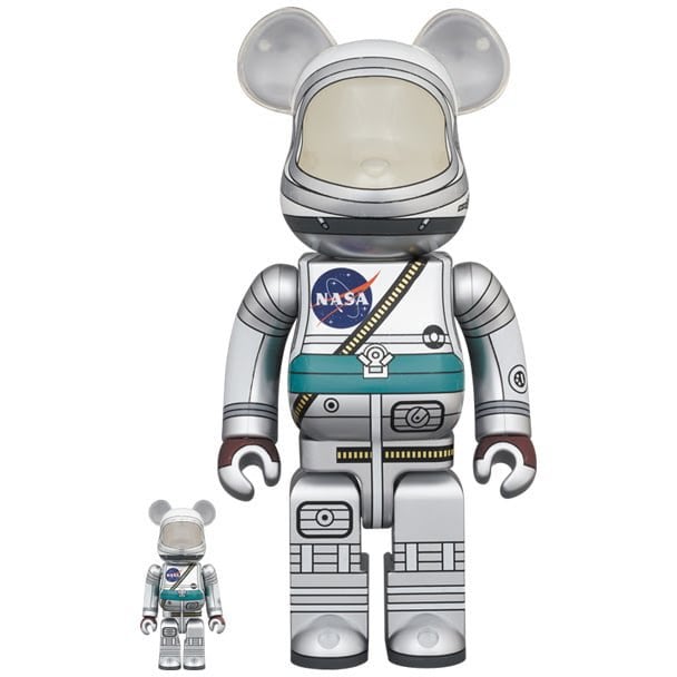 400% & 100% Bearbrick set - Project Mercury Astronaut (NASA)