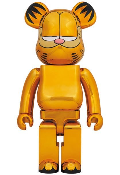 1000% Bearbrick - Garfield (Gold Chrome)